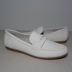 Kensie Size 10 M / YELENA / Cream / Canvas / Penny Loafers / New Women's Shoes